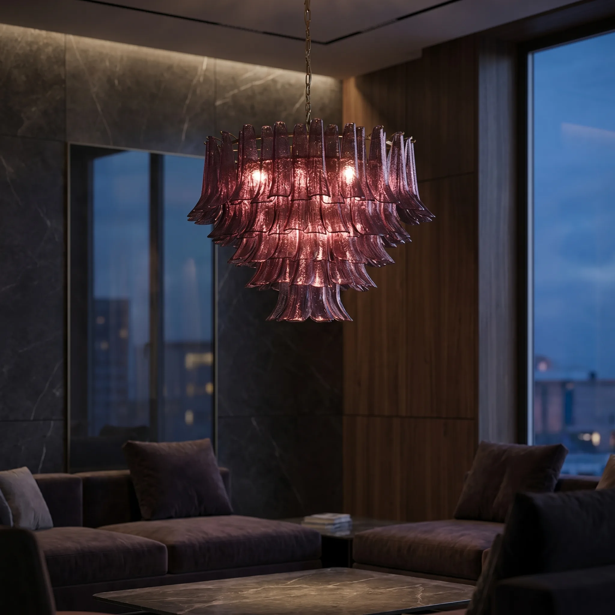 Oak & Iron Timber Chandelier